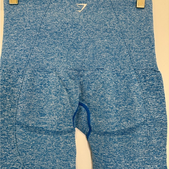Gymshark Women’s Marked Blue Cropped Athletic Leggings Sz XS Athleisure - Picture 5 of 7